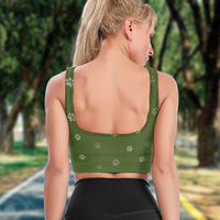 Thumbnail for Personalized Double Trouble Dog Cat Mom Sport Bra, Yoga Vest JonxiFon