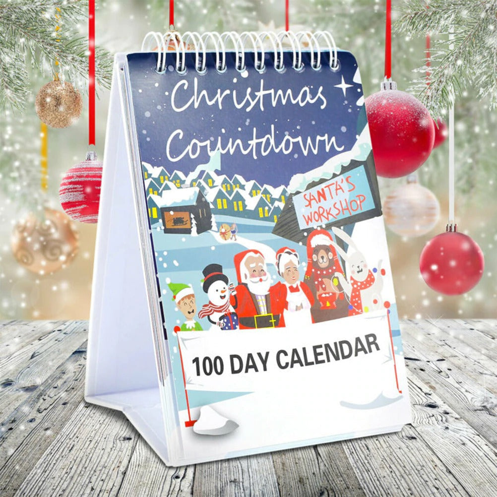 100 Day Christmas Countdown Calendar Tabletop Ornament 2022 JonxiFon