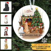 Thumbnail for Fluffy Dog&Cat Memorial - Personalized Christmas Decorative Ornament JonxiFon