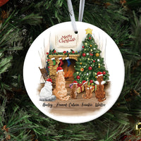 Thumbnail for Fluffy Dog&Cat Memorial - Personalized Christmas Decorative Ornament JonxiFon