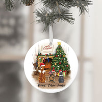 Thumbnail for Fluffy Dog&Cat Memorial - Personalized Christmas Decorative Ornament JonxiFon