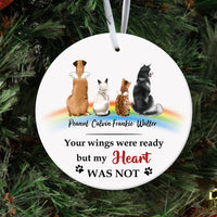 Thumbnail for Your Wings Were Ready But My Heart Was Not - Ornament, Fluffy Dog & Cat Memorial Gifts - Jonxifon