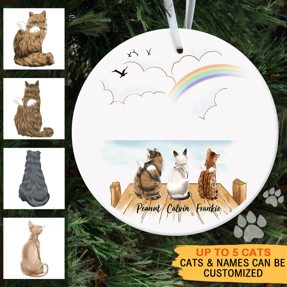 Fluffy Dog & Cat Memorial Gifts - Personalized Decorative Ornament JonxiFon