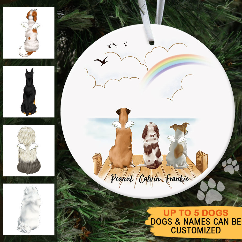 Fluffy Dog & Cat Memorial Gifts - Personalized Decorative Ornament JonxiFon