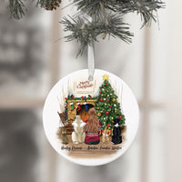 Thumbnail for Fluffy Dog & Cat Memorial Gifts For Pet Lovers- Personalized Christmas Decorative Ornament JonxiFon