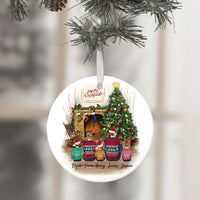 Thumbnail for Personalized family Christmas Ceramic Ornaments gifts for the whole family - UP TO 5 PEOPLE - Jonxifon