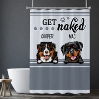 Thumbnail for Get Naked -Personalized Dog Shower Curtain, Bathroom Decor, Gift For Kids - Jonxifon