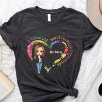 Thumbnail for Heart Shape Little Minds 2022 Teacher Shirt Back To School Gift