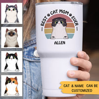 Thumbnail for Best Cat Mom Ever 30oz Tumbler, Gift For Cat Mom - Jonxifon