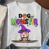 Thumbnail for Dog Momster Dog Halloween T-shirt, Dog Mom Gift