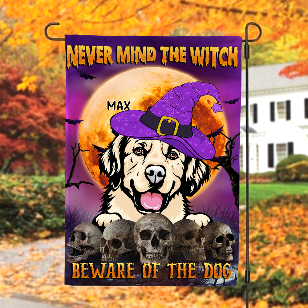 Never Mind The Witch Garden Flag, DIY Gift For Dog Lovers CT-DIEP