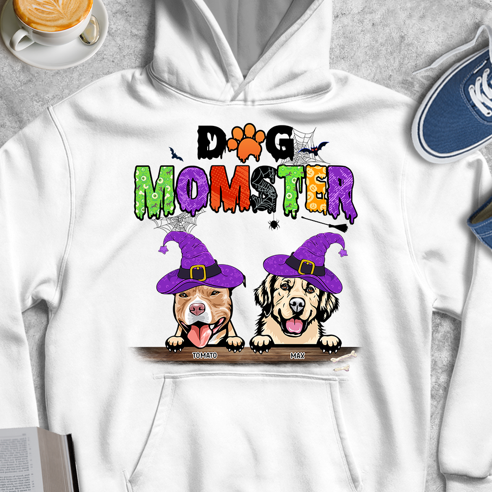 Dog Momster Dog Halloween T-shirt, Dog Mom Gift