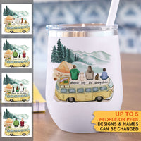 Thumbnail for Family's Camping Lovers 12oz Tumbler, Gift For Campers, Gift For Family - Jonxifon