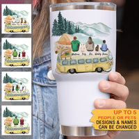 Thumbnail for Family's Camping Lovers 30oz Tumbler, Gift For Campers, Gift For Family - Jonxifon