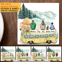 Thumbnail for Family Square Stone Coasters Gifts For The Whole Family - Camping - Jonxifon