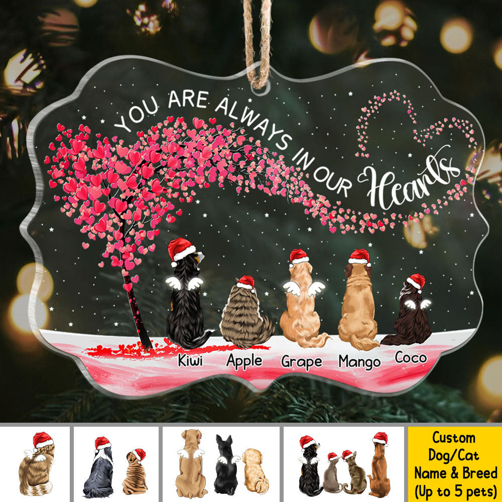 Personalized Dog Acrylic Ornament Custom Cat Name Breed Christmas Gift