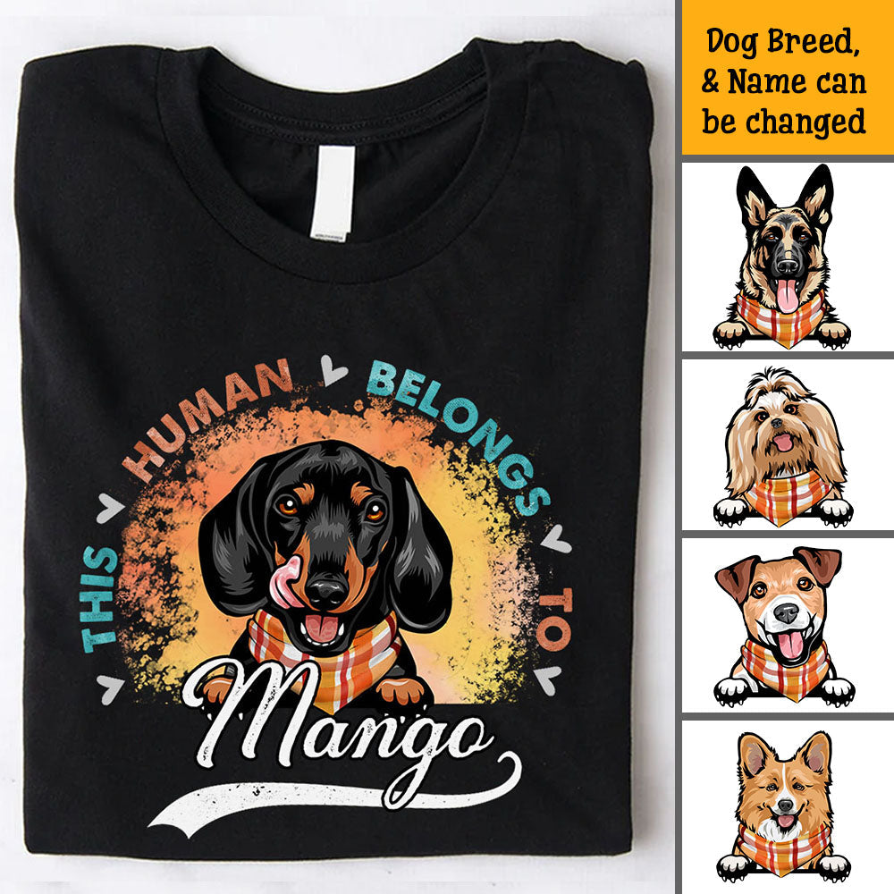 Personalized Human Belongs To This Dog Fall Vibe T-shirt/ Hoodie CustomCat