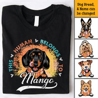 Thumbnail for Personalized Human Belongs To This Dog Fall Vibe T-shirt/ Hoodie CustomCat