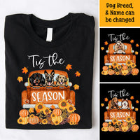 Thumbnail for 'Tis The Season Dog Fall Tshirt, Custom Dog Gift CustomCat