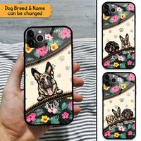 Thumbnail for Flower Dog Breed - Customized Phone Case