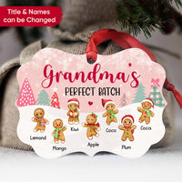 Thumbnail for Personalized Mom Grandma Perfect Batch Grandkids Printed Wood Ornament, Christmas Gift For Grandparent