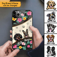 Thumbnail for Flower Dog Breed - Customized Phone Case