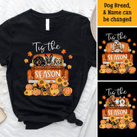 Thumbnail for 'Tis The Season Dog Fall Tshirt, Custom Dog Gift CustomCat