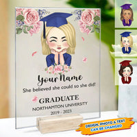 Thumbnail for Personalized Face Senior Class Of 2023, Graduation Acrylic Plaque With Stand AC