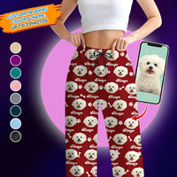 Thumbnail for Custom Pet Face Vintage Pajamas Set, Dog Cat Lover Gift Dung- Thuy