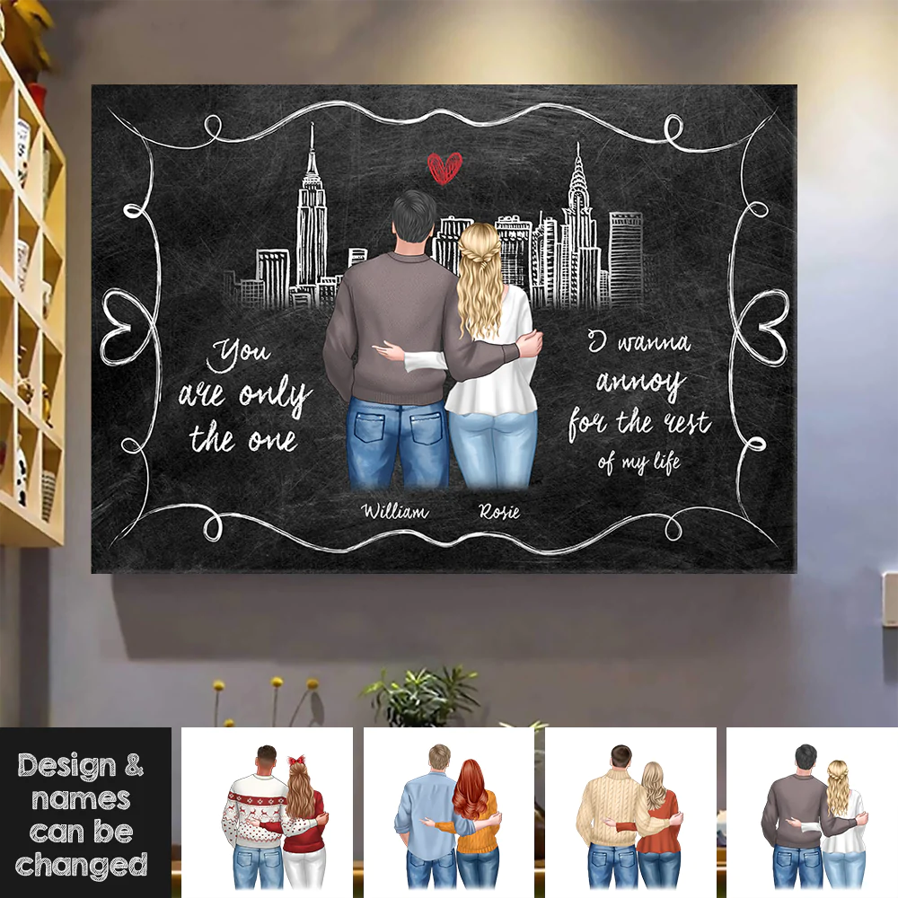 Personalized You Are The Only One Couple Poster/Canvas, Valentine's Day Gift CHI-THUY