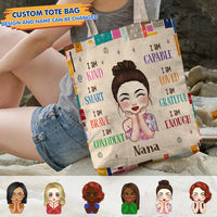 Thumbnail for Personalized Name Girl You Are Tote Bag, Gift For Daughter