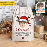 Thumbnail for Custom Christmas Reindeer Photo Christmas Bag, Christmas Gift YHN-YEN