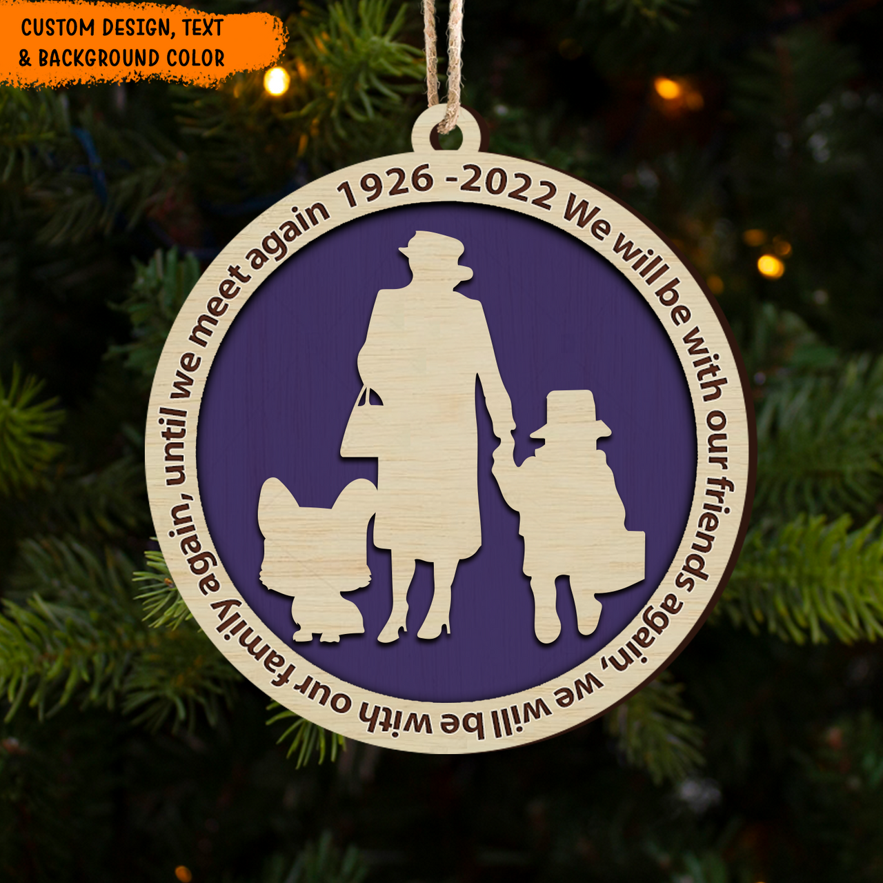 Personalized Queen Elizabeth II with Corgi, RIP Her Majesty Commemorative Keepsake Christmas Layer Wood Ornament DUNG-DIEP