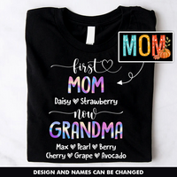 Thumbnail for First Mom Now Grandma Personalized T-Shirt/ Hoodie, Grandma Gifts CustomCat-Dung-Yen