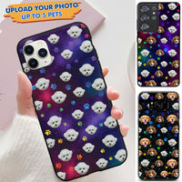 Thumbnail for Custom Pet Photo Neon Color Silicone Phone Case, Gift For Dog Cat Lovers AA