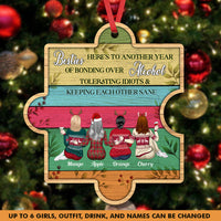 Thumbnail for Personalized You Are My Missing Piece Besties Friends, Customized Holiday Ornament CHI-YEN