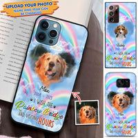 Thumbnail for Personalized Photo Wish The Rainbow Bridge Had Visiting Hours Silicone Phone Case, Memorial Gift For Dog, Cat