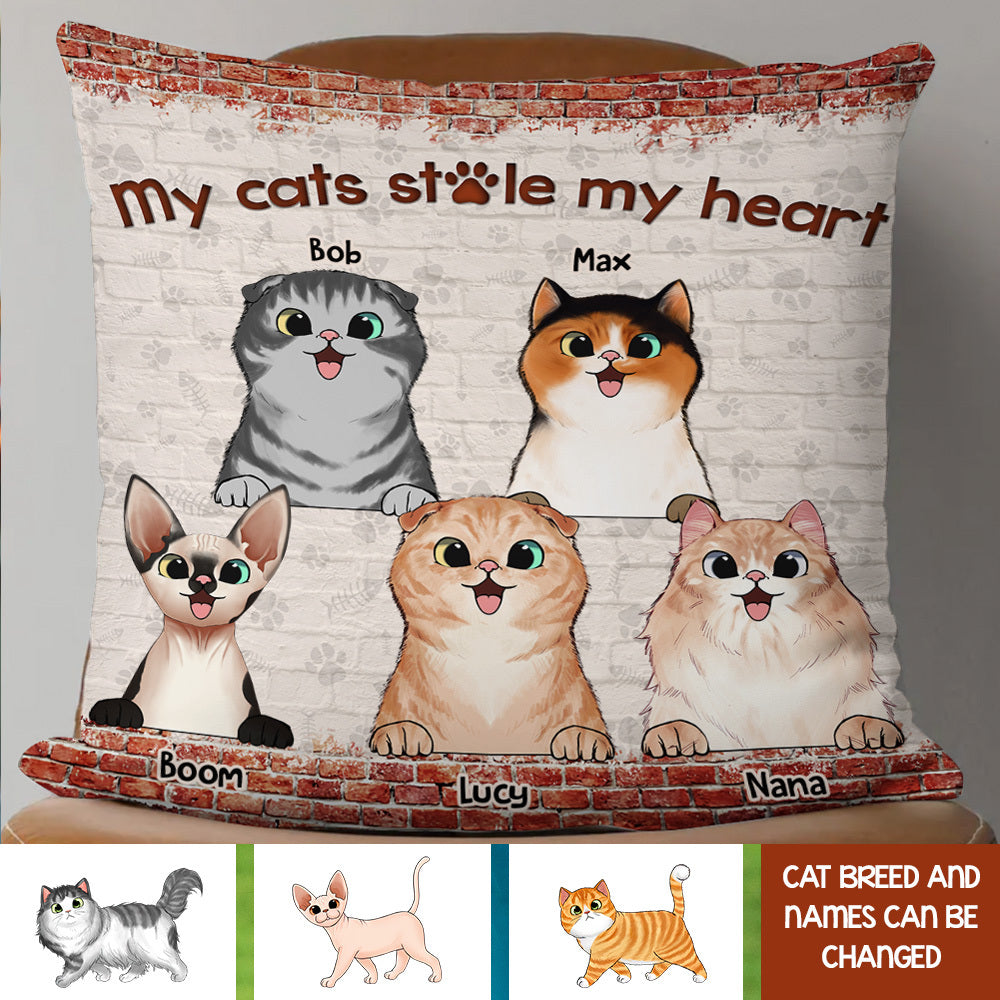 Personalized Double Trouble Dog Cat Pillow, Gift For Pet Lovers