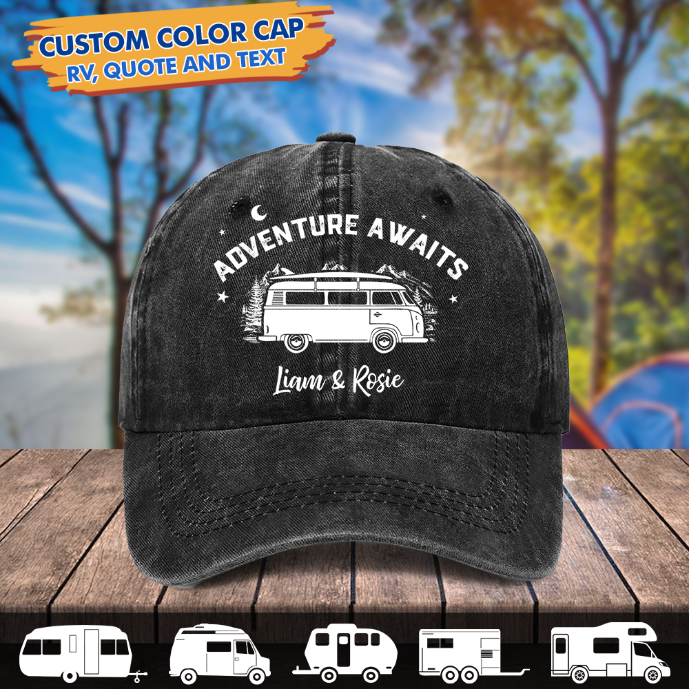 Happy Campers Custom RV Camping Cap, camping Lover Gifts JonxiFon