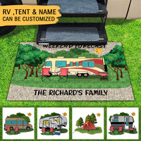 Thumbnail for Weekend Forecast, Family Camping Doormat, RVs Campers Gift - Jonxifon