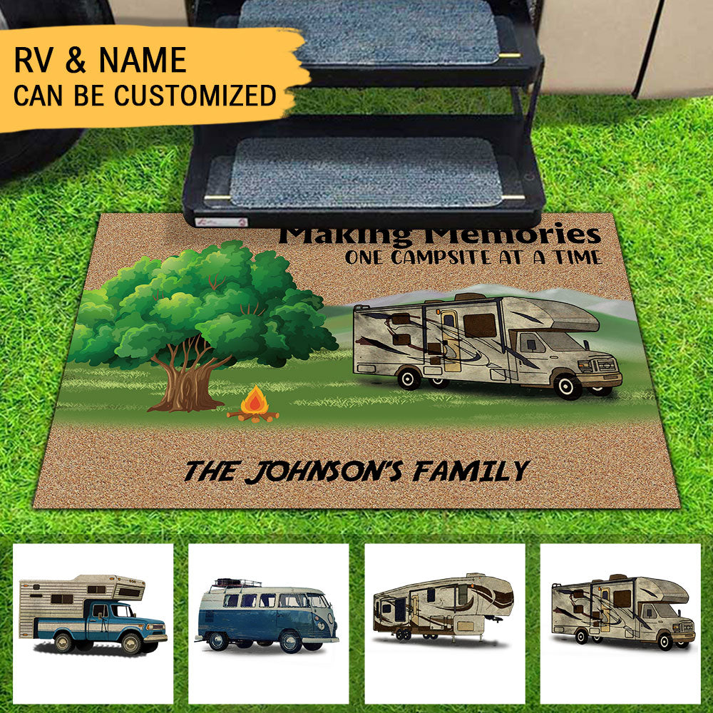 Making Memories One Campsite At A Time - RVs Doormat For Campers - Jonxifon