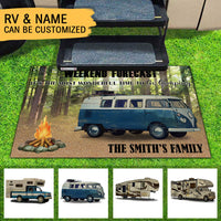 Thumbnail for Weekend Forecast It's The Most Wonderful Time To Go Camping-Personalized Doormat - Jonxifon