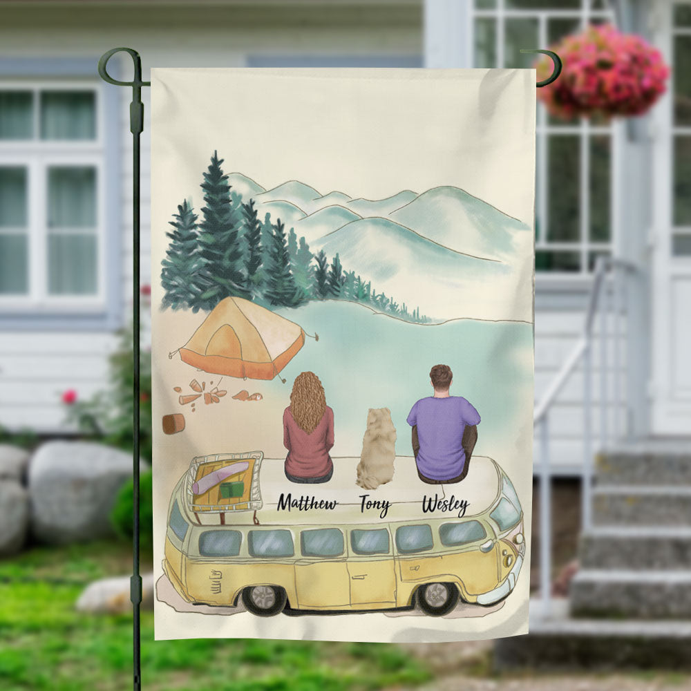 Personalized Family Flag Gifts For The Whole Family - Camping - Jonxifon