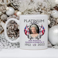 Thumbnail for Queen Elizabeth II Platinum Jubilee Coffee Mug Commemorating 70 Years