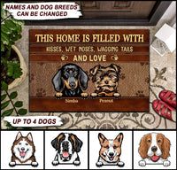 Thumbnail for This Home Is Filled With Dog - Personalized Family Doormat - Jonxifon