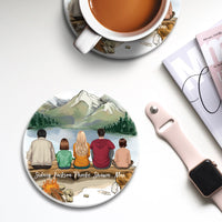 Thumbnail for Family Circle Stone Coasters Gifts For The Whole Family - Hiking - Jonxifon