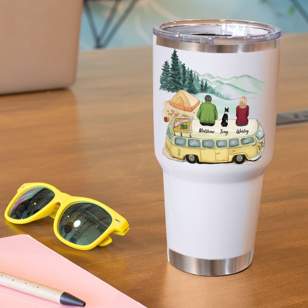 Family's Camping Lovers 30oz Tumbler, Gift For Campers, Gift For Family - Jonxifon