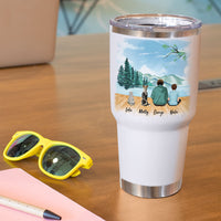 Thumbnail for Statue Of Liberty & Eiffel Tower 30oz Tumbler - Family Gift - Jonxifon