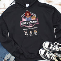 Thumbnail for Aunt Dog Mom Rock Them Both Custom Tshirt, Gift For Dog Lovers CustomCat