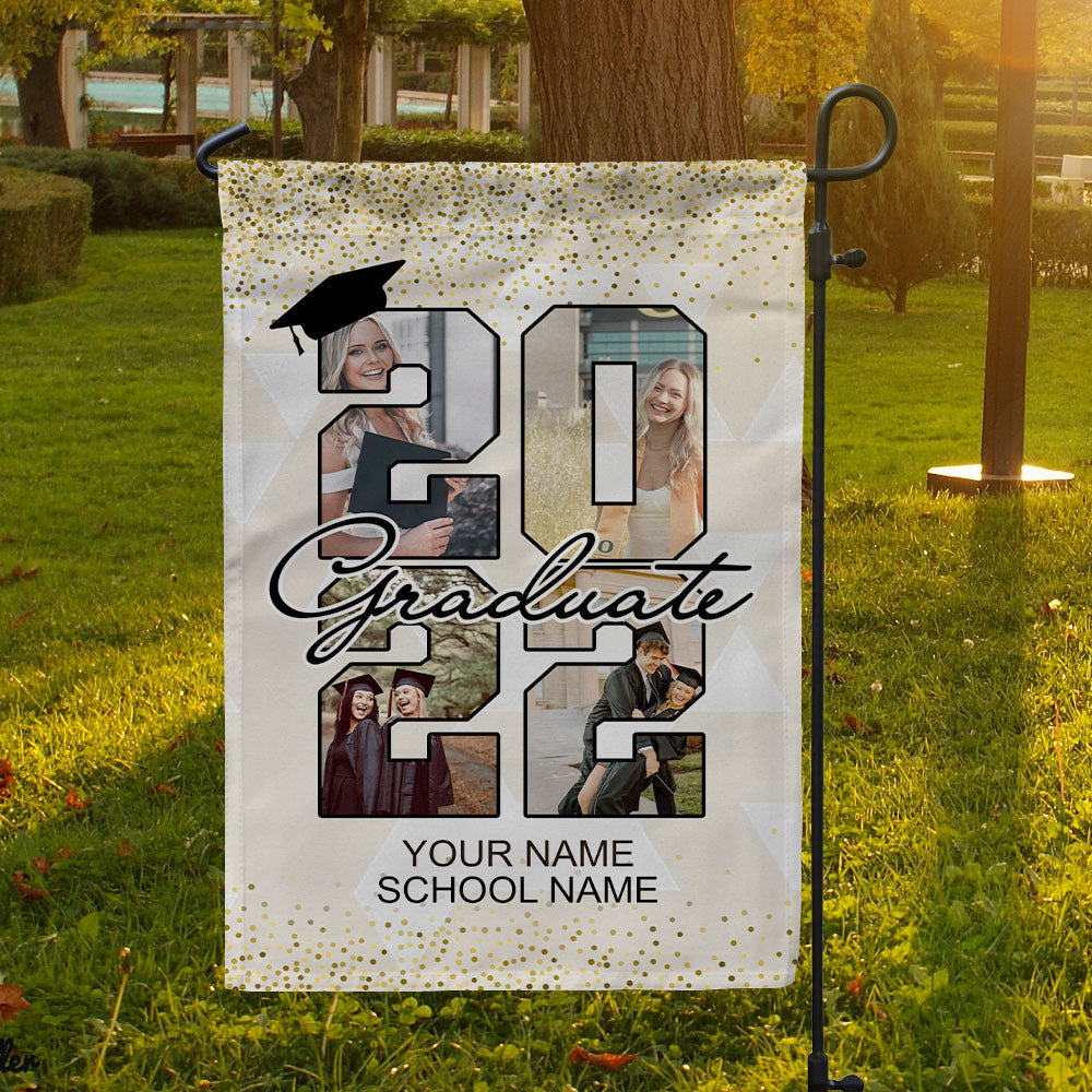 Graduate 2022 Photos Graduation Garden Flag, Graduation Gift